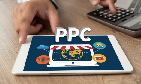 PPC - Pay Per Click Concept Businessman Working Concept Business